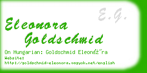 eleonora goldschmid business card